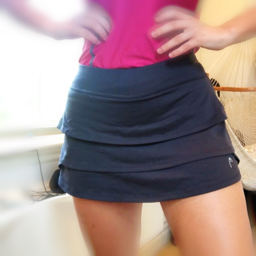 Head Charcoal Grey Tennis Skort